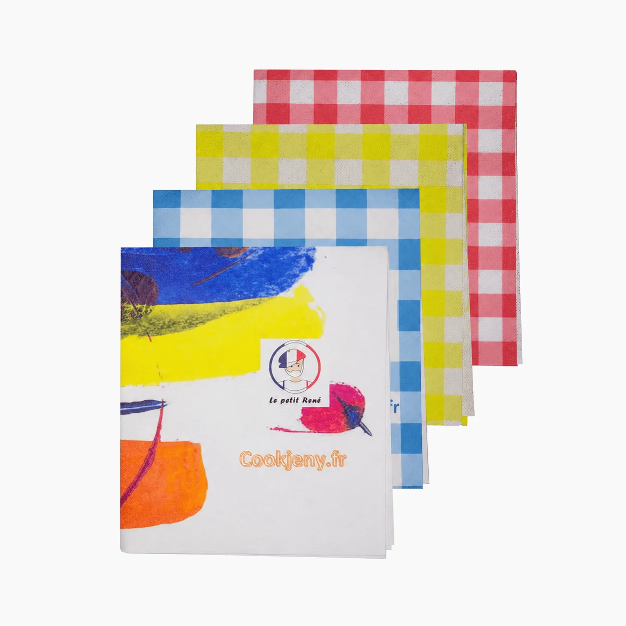 Pack Éco Nettoyage 4 Chiffons Polyvalents 40x40cm Le Petit René