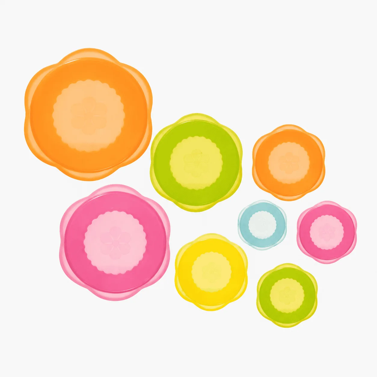 StretchII - Set 8 Couvercles Extensibles Petit, en Silicone - Kochblume