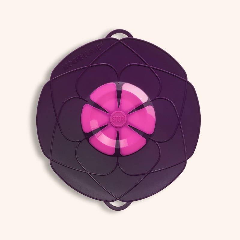 Couvercle-Fleur M violet