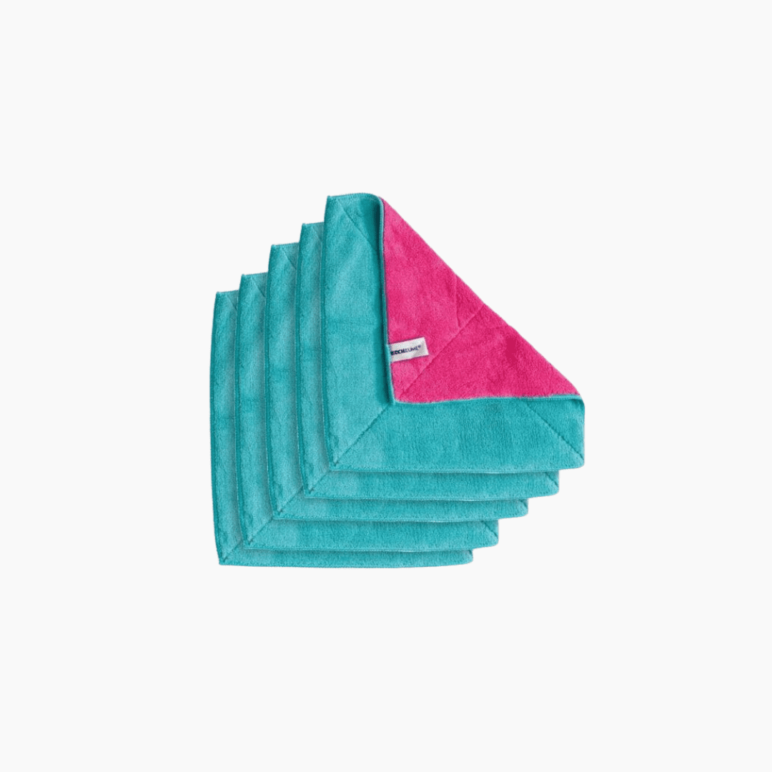 Set de 5 chiffons microfibre 30 x 30 cm - Kochblume
