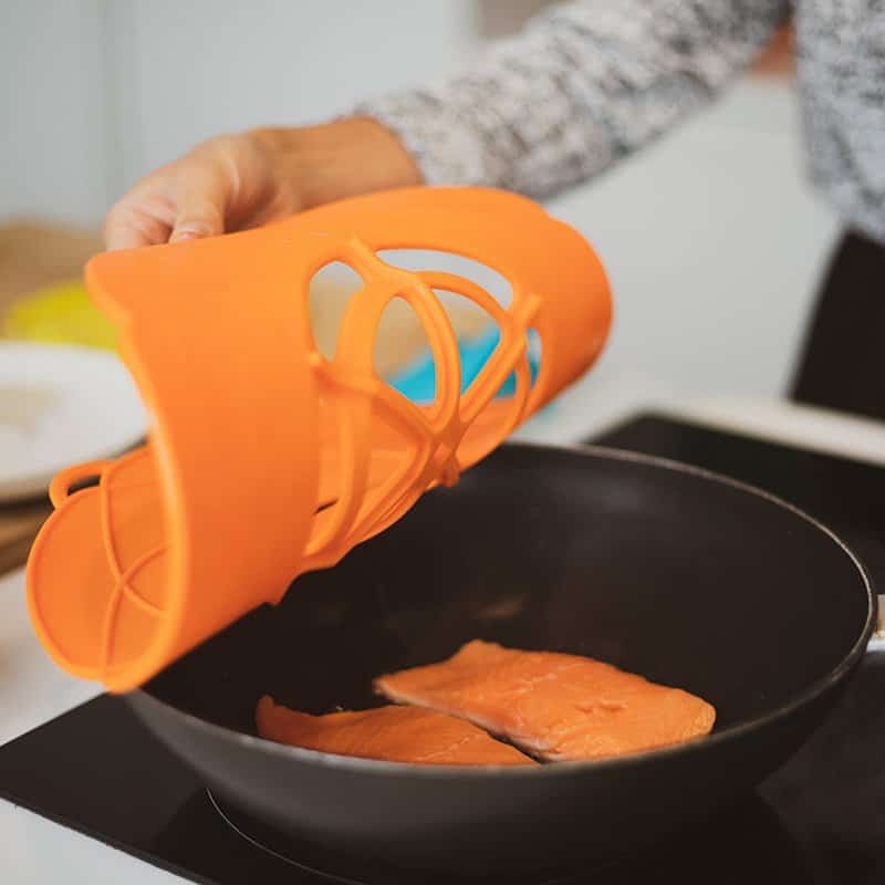 Couvercle Anti-débordement Pour Casserole Ø29cm - Silicone Alimentaire, Vert