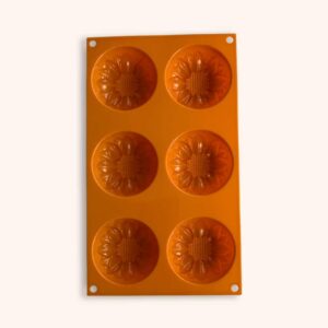 Moule silicone tournesol 6 cavités