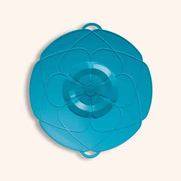 couvercle fleur M turquoise