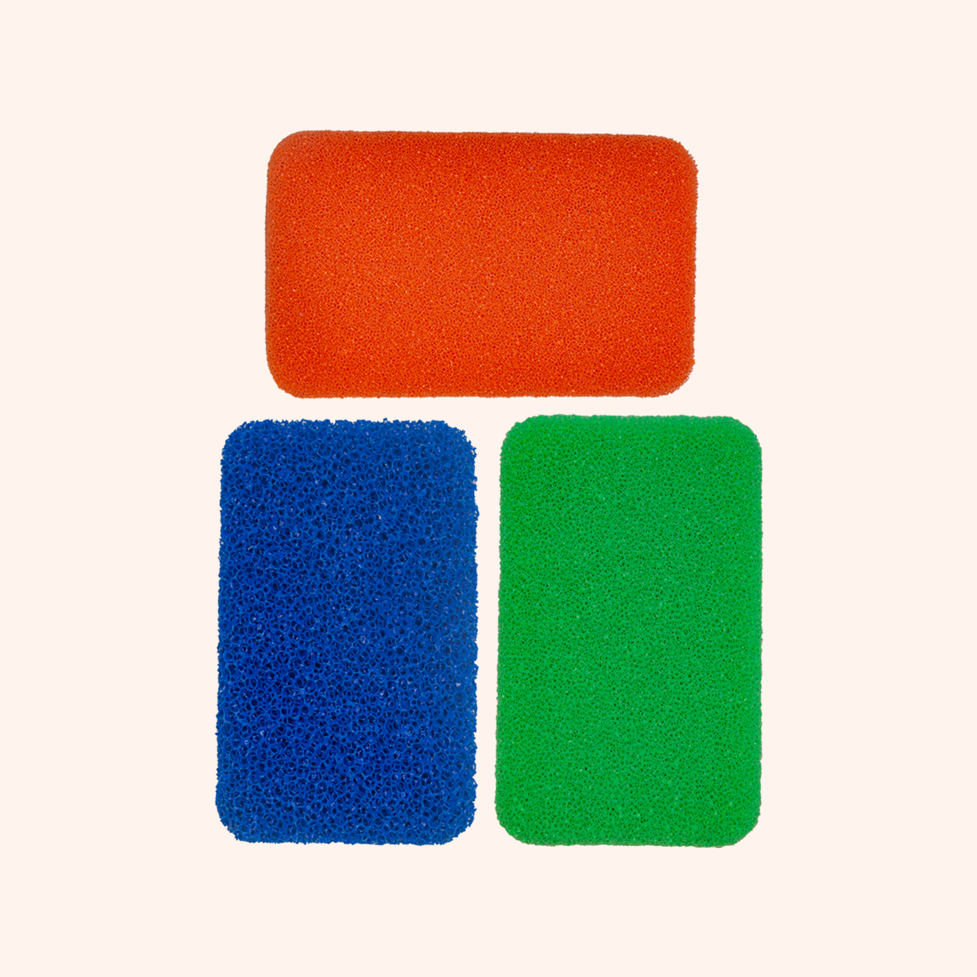 Trio d'éponges multi-surfaces en mousse de Silicone de Cookjeny